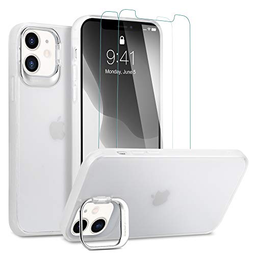 ULAK iPhone 12 Hülle, iPhone 12 Pro Schutzhülle Durchscheinend mit Standfunktion TPU Stoßfest Phone Case Cover für iPhone 12/iPhone 12 Pro 6,1 Zoll - Weiß ULAK iPhone 12 Hülle, iPhone 12 Pro Schutzhülle Durchscheinend mit Standfunktion TPU Stoßfest Phone Case Cover für iPhone 12/iPhone 12 Pro 6,1 Zoll - Weiß von ULAK