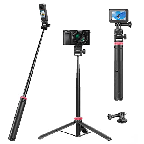146cm Selfie Stativ für Kamera Gopro insta360 ULANZI MT-71 Ausziehbar Selfie Stick Stativ Kompatible mit Gopro Hero 11/10/9/8/7 Insta360 One XR/RS/GO 2 DJI Action von ULANZI Select