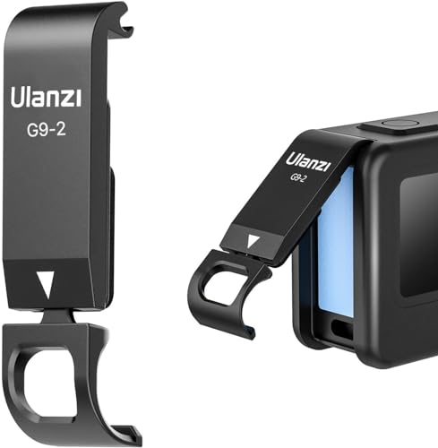 ULANZI Select G9-2 Schutzhülle für GoPro Hero 9/10 Schwarz, Akku-Ladetür Vlog Zubehör für Go Pro 9 10 Action Cam von ULANZI Select