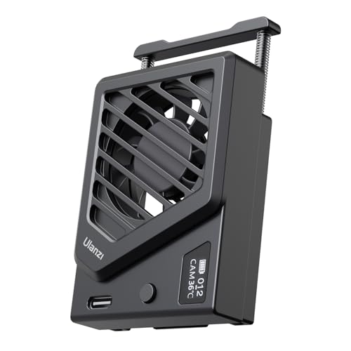 【Aktualisierte Version】ULANZI Kamera Lüfter mit Federfixierung, Kamera Cooling Fan System Kompatiable mit Sony/Canon/FUJIFILM/Nikon Kameras von ULANZI
