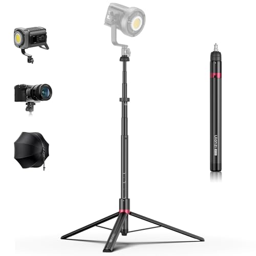 ULANZI AT-05 Portable Adjustable Lichtstativ, 200cm Stativ tragbares, Max. 5kg Traglast, 1/4" Schraube, Fotografie Stativ Ideal für Reflektoren Softboxen Studio-Leuchten Regenschirme Ringlicht ULANZI AT-05 Portable Adjustable Lichtstativ, 200cm Stativ tragbares, Max. 5kg Traglast, 1/4" Schraube, Fotografie Stativ Ideal für Reflektoren Softboxen Studio-Leuchten Regenschirme Ringlicht von ULANZI