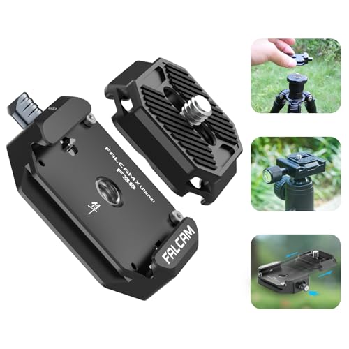 ULANZI F38 Kamera Schnellwechselplatte, Quick Release Platte mit 1/4" auf 3/8" Schraubgewinde, Arca Swiss Schnellwechselplatte, passend für Sony/Canon/DJI/Stativ/DSLR ULANZI F38 Kamera Schnellwechselplatte, Quick Release Platte mit 1/4" auf 3/8" Schraubgewinde, Arca Swiss Schnellwechselplatte, passend für Sony/Canon/DJI/Stativ/DSLR von ULANZI