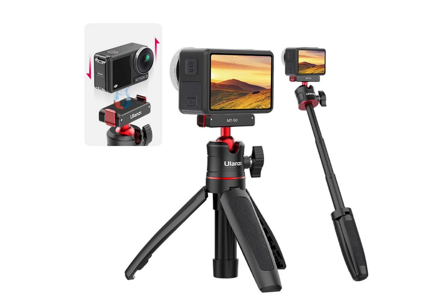 ULANZI MT-50 Ausziehbares Magnetstativ für DJI OSMO Action 3 4 Dreibeinstativ ULANZI MT-50 Ausziehbares Magnetstativ für DJI OSMO Action 3 4 Dreibeinstativ von ULANZI