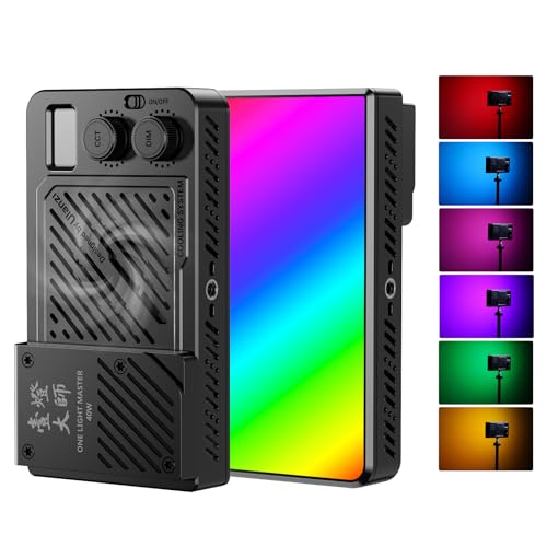 ULANZI P40 RGB LED Videolicht 40W Tragbar mit 5000mAh Akku, CRI96+ 2700K-6500K Kamera Licht, PD-Schnellladung, integrierte Lüfter, Magnetdiffusor & 1/4"-Gewinde für Foto- und Videobeleuchtung von ULANZI