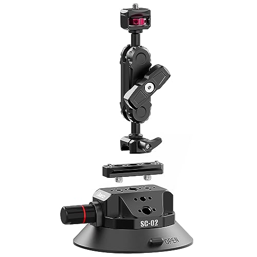 ULANZI SC-02 Starker 11,4 cm Saugnapf und Kugelkopf-Armhalterung für Action-/Digitalkameras bis zu 3 kg ULANZI SC-02 Starker 11,4 cm Saugnapf und Kugelkopf-Armhalterung für Action-/Digitalkameras bis zu 3 kg von Ulanzi De