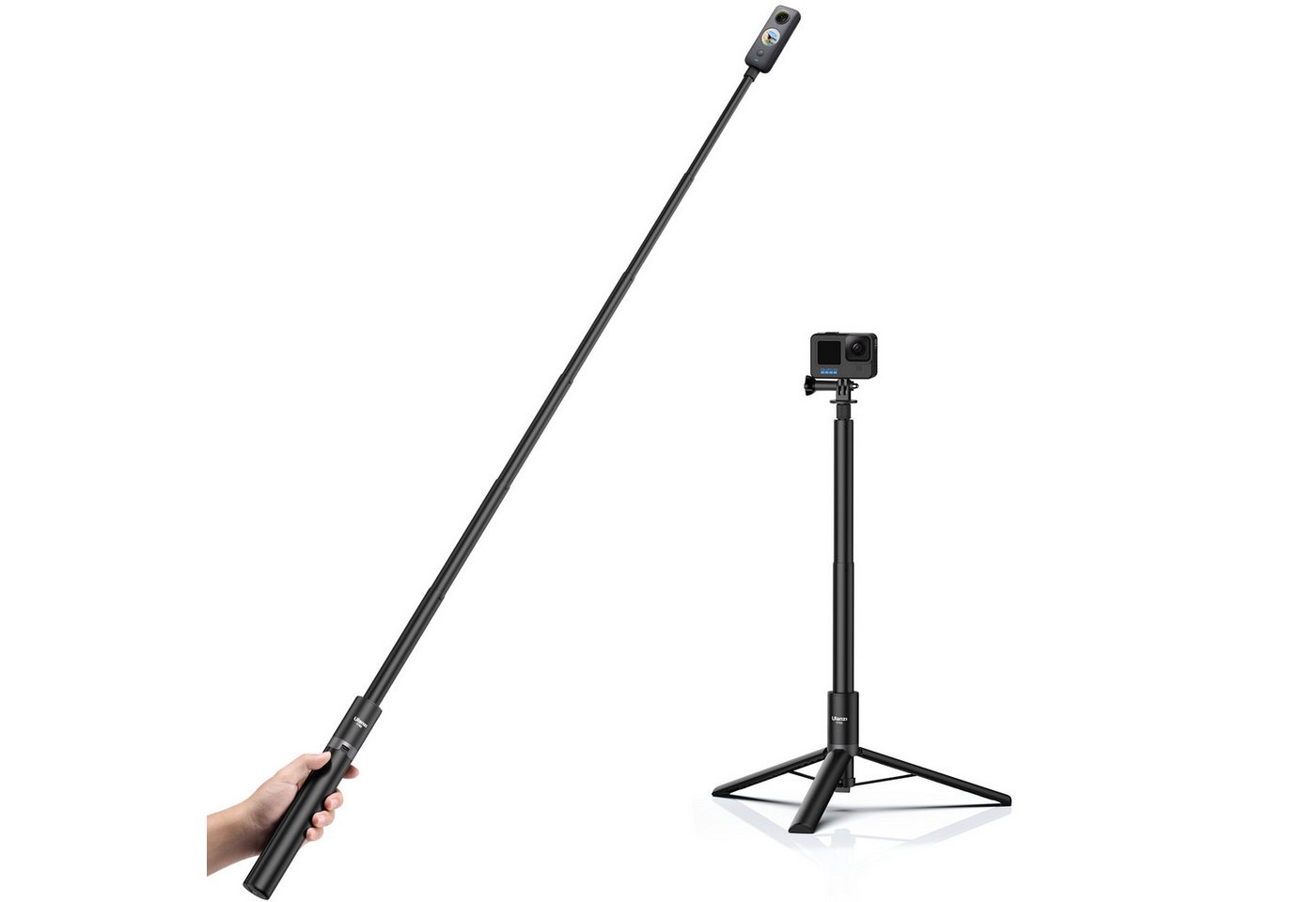 ULANZI Selfie-Stick TT52 1,5 m Selfie-Stick-Stativ für Gopro DJI Insta360 Action-Kamera ULANZI Selfie-Stick TT52 1,5 m Selfie-Stick-Stativ für Gopro DJI Insta360 Action-Kamera von ULANZI