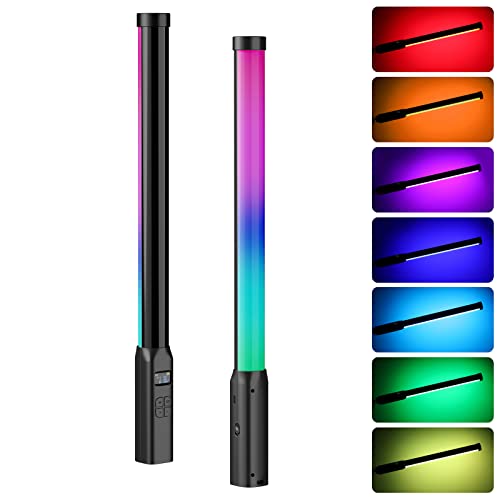 ULANZI VL119 Handheld Videoleuchte 10W, 360° Volle Farben RGB Lichtstab, Helligkeit 360Lux@0.5m, Tube Light mit 2600mAh Akku, 2500K-9000K Verstellbar für Portrait Produktfotografie ULANZI VL119 Handheld Videoleuchte 10W, 360° Volle Farben RGB Lichtstab, Helligkeit 360Lux@0.5m, Tube Light mit 2600mAh Akku, 2500K-9000K Verstellbar für Portrait Produktfotografie von ULANZI