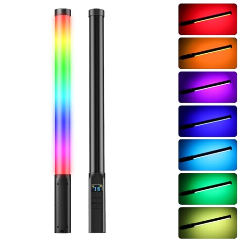 ULANZI VL119 Handheld Videoleuchte 10W, 360° Volle Farben RGB Lichtstab, Helligkeit 360Lux@0.5m, Tube Light mit 3300mAh Akku, 2500K-9000K Verstellbar für Portrait Produktfotografie ULANZI VL119 Handheld Videoleuchte 10W, 360° Volle Farben RGB Lichtstab, Helligkeit 360Lux@0.5m, Tube Light mit 3300mAh Akku, 2500K-9000K Verstellbar für Portrait Produktfotografie von ULANZI