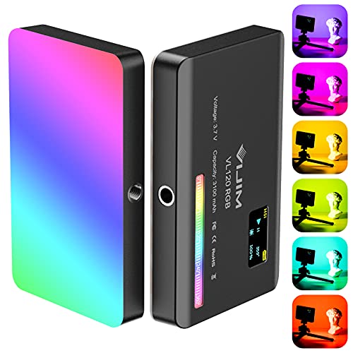 ULANZI VL120 RGB LED Videoleuchte, 5" Videolicht dimmbar 2500K-9000K mit CRI 95+, Kaltlichtschuh & 3100mAh Akku, Kamera Licht für DSLR Kamera/TikTok Live/Videofotografie/YouTube/Vlogs ULANZI VL120 RGB LED Videoleuchte, 5" Videolicht dimmbar 2500K-9000K mit CRI 95+, Kaltlichtschuh & 3100mAh Akku, Kamera Licht für DSLR Kamera/TikTok Live/Videofotografie/YouTube/Vlogs von ULANZI