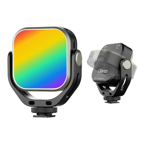 ULANZI VL66 RGB LED Video Licht Drehbar, Wiederaufladbar 2000mAh Eingebauter Akku, 2500-6500K CRI95+ Dimmbar Mini Portable Licht, Ultra Helle Foto Video Beleuchtung Fülllampe für DSLR Kamera Camcorder ULANZI VL66 RGB LED Video Licht Drehbar, Wiederaufladbar 2000mAh Eingebauter Akku, 2500-6500K CRI95+ Dimmbar Mini Portable Licht, Ultra Helle Foto Video Beleuchtung Fülllampe für DSLR Kamera Camcorder von ULANZI