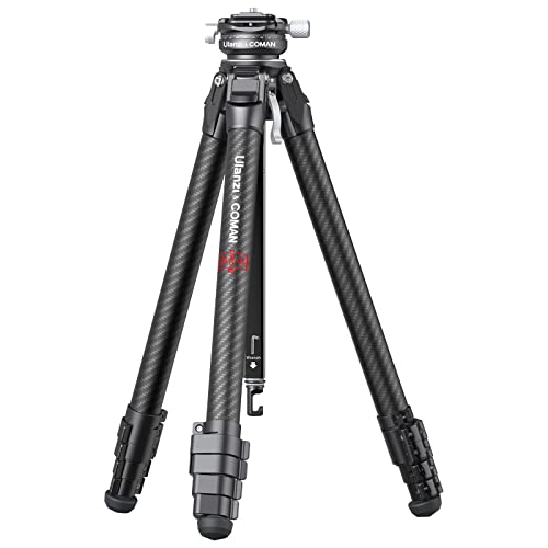 ULANZI Zero Y Stativ Kamera Carbon Fiber mit 360° Panoramakugelkopf und Arca Swiss, Leichtes Kamerastativ mit Abnehmbarer Mittelsäule für alle DSRL-Kameras, Belastbar bis 18 kg von ULANZI