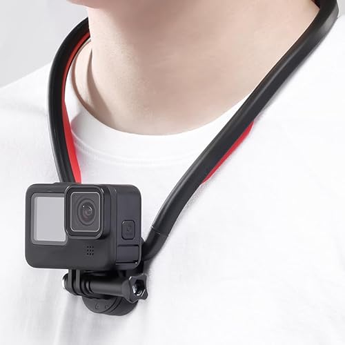 Ulanzi Magnetische Hals Halterung für Gopro, Action Kamera Halterung Mit Multi-Winkel Einstellbar,Halshalterung Mit Schnellverschlus, für Gopro Hero 11/10/9/8/7/6/5, Insta360 Serie,Osmo Action-Serie von ULANZI