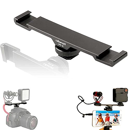 Ulanzi PT-2 Dual Cold Shoe Mount Verlengerung Adapter Metall - Doppel Halter für DSLR Kamera und Smartphone LED-Lampe Mikrofon Zubehör Ulanzi PT-2 Dual Cold Shoe Mount Verlengerung Adapter Metall - Doppel Halter für DSLR Kamera und Smartphone LED-Lampe Mikrofon Zubehör von ULANZI