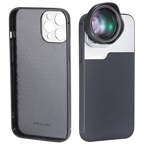 Ulanzi Schutzhülle für 17 mm Objektiv Smartphone kompatibel mit iPhone 12 Pro Max – für Objektive Ulanzi, Black Eye, Apexel, Kase, Sandmarc – Schwarz/Grau von ULANZI