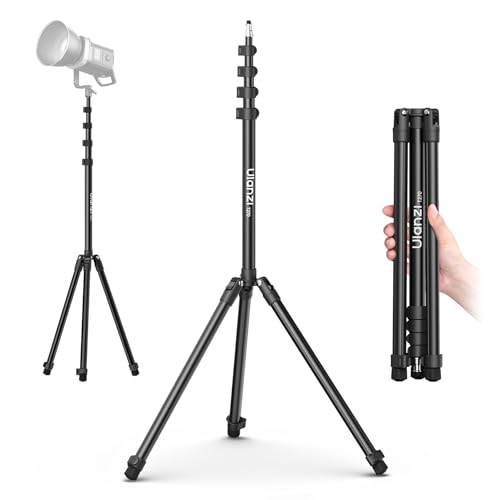Ulanzi T270 270cm Lichtstativ, Aluminium Lampenstativ, Tragbares Stativ Kamera,Belastbar bis 6kg,Höhenverstellbares Lichtstativ, 1/4" Schraube Stativ Licht für Fotografie,Studiolicht,Ringlicht,Softbox von ULANZI
