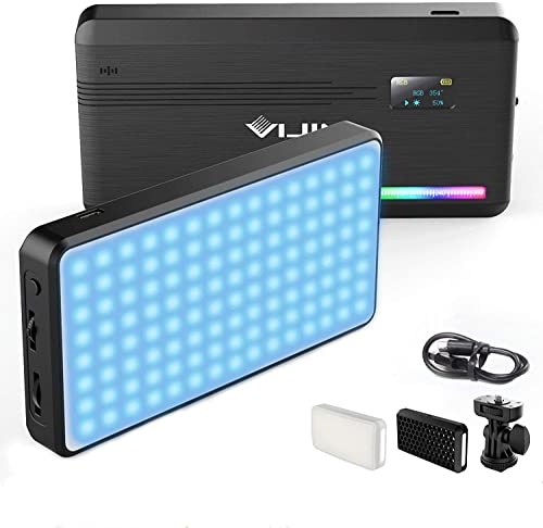 Ulanzi VIJIM VL196 RGB LED Kamera Licht mit Einstellbarer Farbtemperatur (RGB + 2500K-9000K) und 3000mAh Akku für Vlog Studio Streaming von VIJIM