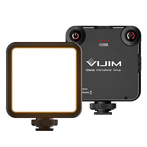 Ulanzi VIJIM VL81 Bi-Color Mini LED Lampe für Smartphone und Kamera mit einstellbare Farbtemperatur 3200K-5500K und 3000mAh Akku von ULANZI