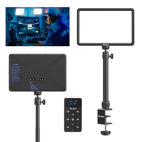 ULANZI K20 Key Light LED Videoleuchte mit Fernbedienung, Professionelles Studio LED Panel mit 600 Lumen und 10W, 11" Video Licht Dimmbare 2500K-9000K, für YouTube/Live Streaming von ULANZI