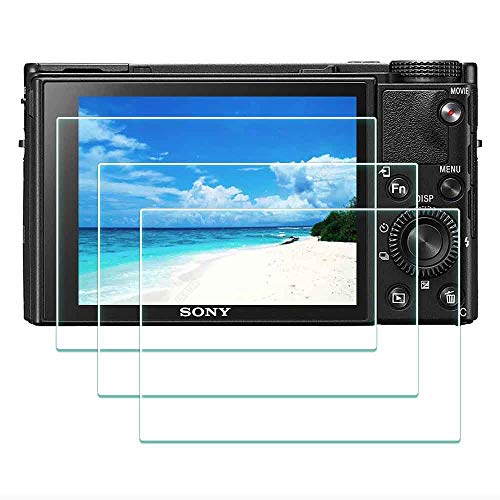 Displayschutz Schutzfolie für Sony RX100 VII DSC-RX100M7 RX100 M7 Digitalkamera 0,3 mm Härtegrad 9H Glas Display folie kratzfest Anti-Fingerabdruck blasenfrei wasserabweisend- 3 Stück von ULBTER