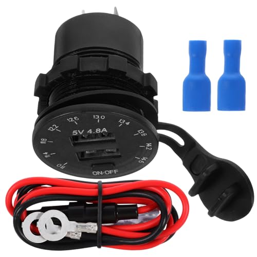 ULDIGI 1Stück Dual Port Auto Ladegerät USB Adapter für Fahrzeug Universelles Auto Zubehör mit Farbdisplay für Effizientes Schnelles Aufladen von Smartphones Tablets ULDIGI 1Stück Dual Port Auto Ladegerät USB Adapter für Fahrzeug Universelles Auto Zubehör mit Farbdisplay für Effizientes Schnelles Aufladen von Smartphones Tablets von ULDIGI