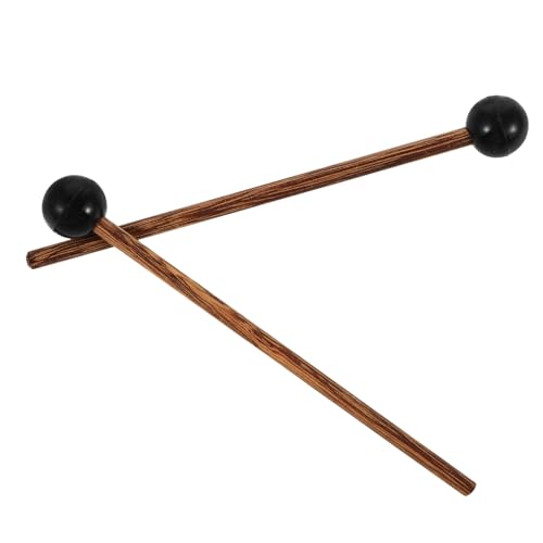 ULDIGI 2 Stücke Zunge Trommel Schlägel Glocke Schlägel Mit Gummi Kopf Und Holz Griff Für Percussion Instrumente Und Musiker ULDIGI 2 Stücke Zunge Trommel Schlägel Glocke Schlägel Mit Gummi Kopf Und Holz Griff Für Percussion Instrumente Und Musiker von ULDIGI