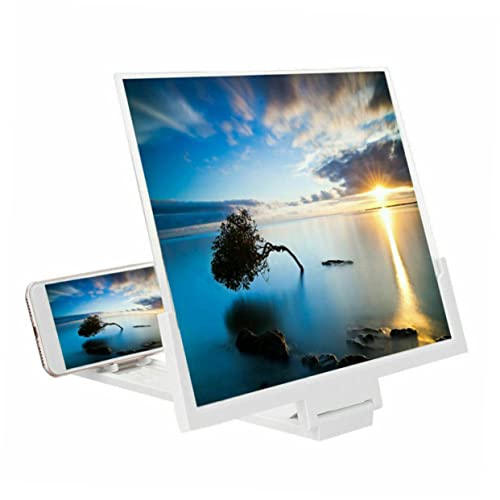 ULDIGI Telefon-Bildschirmlupe 3D-Videoverstärker 8-14 Zoll zusammenklappbares Rack leicht für den Heim-/Bürogebrauch Weiß von ULDIGI