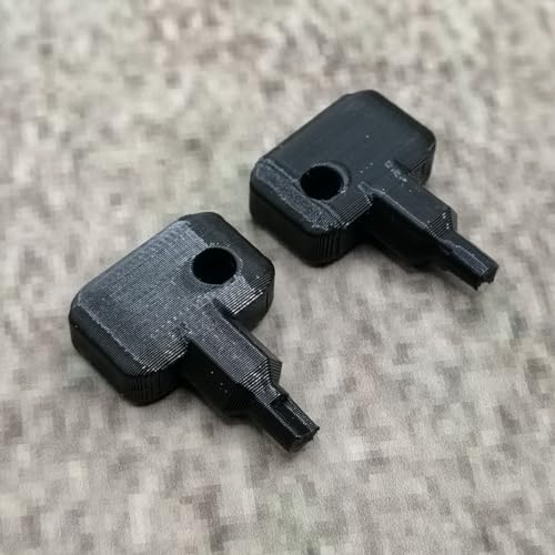 ULEIVA Ersatz Schlüssel 2X Schwarz kompatibel mit Synology NAS Drive Bay Key Lock Ersatzschlüssel zu Typ D5 D6 D8 D9 R6 X9 R8 DS181 (Schwarz) von ULEIVA