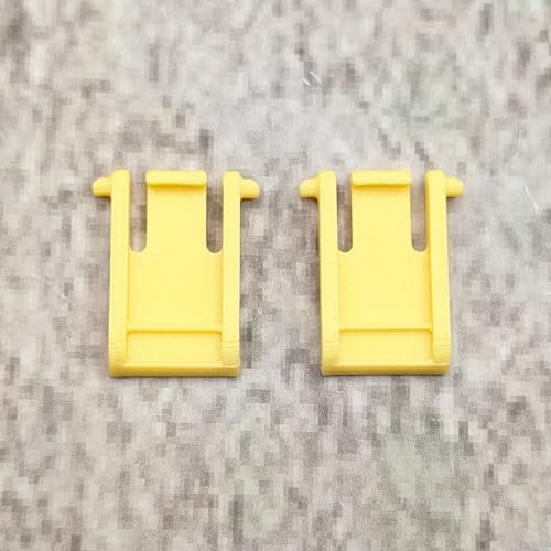 ULEIVA Ersatz Tastaturfüsse Gelb 1 Paar (2 Stck) kompatibel mit Logitech K120 Tastatur Ersatzteil Tastaturständer Keybord Füsse (Gelb) von ULEIVA