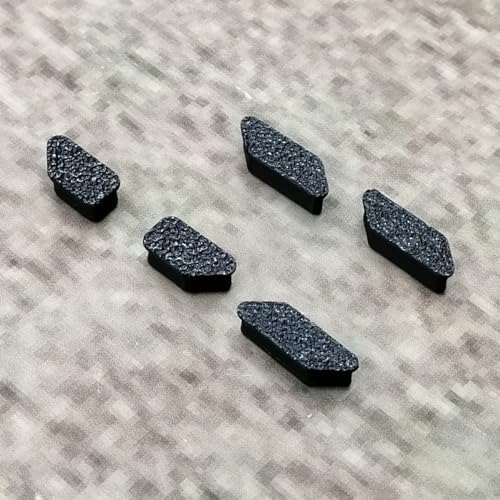 ULEIVA Ersatz Tasten 5X Knopf Schwarz kompatibel mit Garmin Edge 520 Button GPS Fahrradcomputer Ersatzteil Reparatur (Schwarz) von ULEIVA