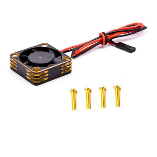 5 V-7,4 V 28000 U/min RC Auto-Motorkühlung Lüfter 30 x 30 x 10 mm für 1/10 RC Auto für 540 3650 bürstenlosen Motor (Golden) von ULIIK