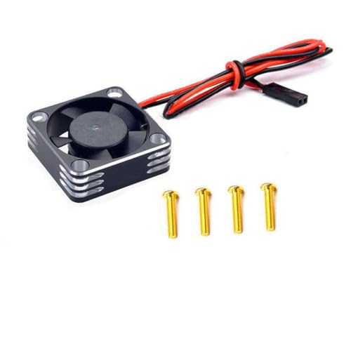 5 V-7,4 V 28000 U/min RC Auto-Motorkühlung Lüfter 30 x 30 x 10 mm für 1/10 RC Auto für 540 3650 bürstenlosen Motor (Silber) von ULIIK