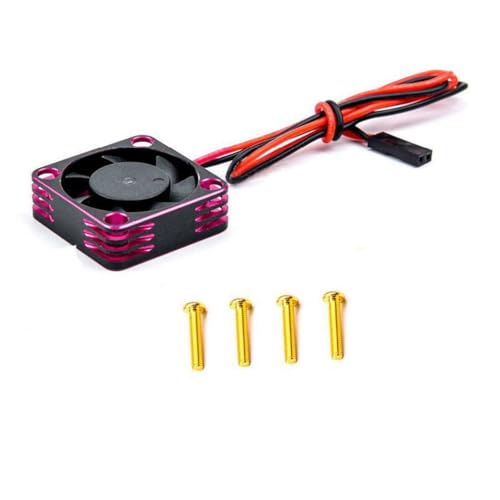 5 V-7,4 V 28000 U/min RC Auto-Motorkühlung Lüfter 30 x 30 x 10 mm für 1/10 RC Auto für 540 3650 bürstenlosen Motor (rot) von ULIIK