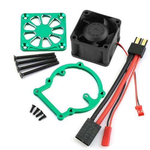 Motorkühlung aus Aluminiumlegierung, Kunststoff, schnelle Kühlung für Traxxas 1/8 Allradfahrzeuge, Schlitten, Monster, Truck-95076-4, RC-Auto, Grün Motorkühlung aus Aluminiumlegierung, Kunststoff, schnelle Kühlung für Traxxas 1/8 Allradfahrzeuge, Schlitten, Monster, Truck-95076-4, RC-Auto, Grün von ULIIK