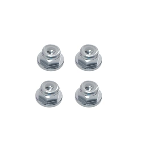 Sicherungsmuttern aus Aluminiumlegierung, RC M3, M4, M5, Ersatzteile für ferngesteuertes Auto, Boot, Flugzeug (M4 Titan), 4 Stück von ULIIK
