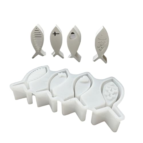 4 Hohlräume Silikone Schimmel Für Handwerk Von Fischmotiven Umgebungslicht Dekoren Die Schimmel Für Und Partydekorationen Machen 4 Hohlräume Silikone Schimmel Für Handwerk Von Fischmotiven Umgebungslicht Dekoren Die Schimmel Für Und Partydekorationen Machen von ULIJTH