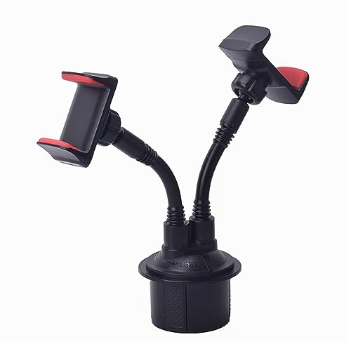 ULIJTH Doppelte Telefonhalterauto Mount Doppelbecher Ständer 360 ° Rotatable Height Einstellbare Cradle Für Smartphone Langlebig ULIJTH Doppelte Telefonhalterauto Mount Doppelbecher Ständer 360 ° Rotatable Height Einstellbare Cradle Für Smartphone Langlebig von ULIJTH