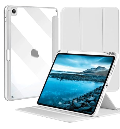 ULITIQ Clear Case Compatible with iPad 9th 8th 7th Generation (2021/2020/2019), Protective Case with Pencil Holder, Designed for iPad 9 8 7 10.2 Inch, Shockproof, Auto Sleep/Wake Cover, Grey von ULITIQ