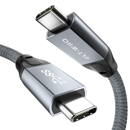 USB C auf USB C Kabel, 2 m, USBC 3.2 100 W PD 20 V5 A & 20 Gbit/s Datenübertragung, 4K Video Kabel mit E-Marker Chip für Thunderbolt 3, iMac, MacBook, Dell XPS, iPad Pro, PixelBook, Switch etc. von ULT-WIIQ