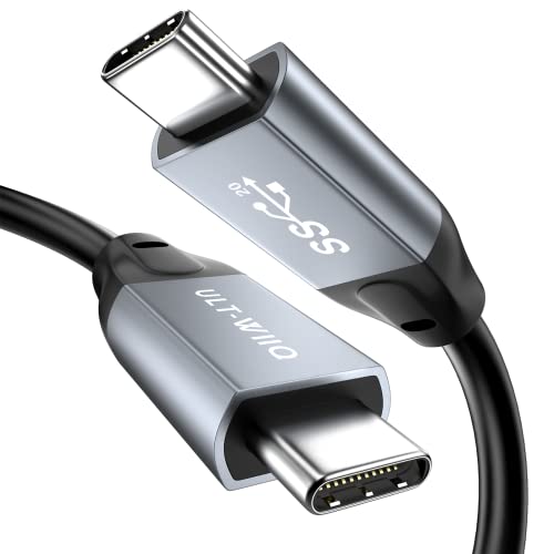 USB C auf USB C Kabel 100W, 20Gbps Ultra Flexible USB 3.2 Gen2x2 Datenkabel, PD 5A Schnellladekabel, 4K @ 60Hz Videokabel für MacBook Pro Air, Dell XPS, OTG, USB-C Monitor (1. Medium) von ULT-WIIQ