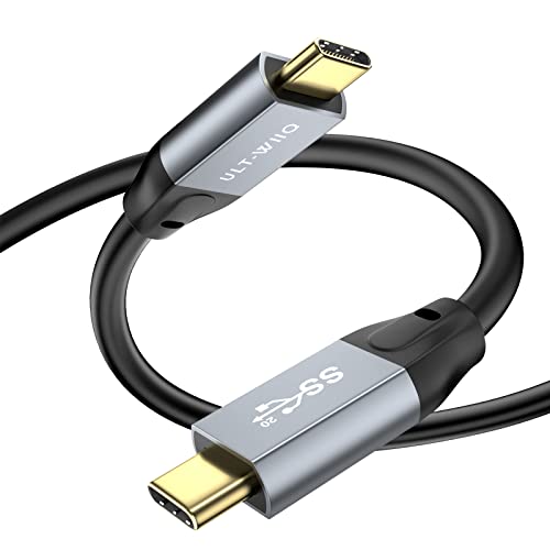USB C auf USB C Kabel 20Gbps 100W, USB Type-C 3.2 Gen2x2 Kabel unterstützt Daten und Videoübertragung 5K 4K@60Hz, kompatibel mit Laptop, Samsung S22 S21, SSD T5 T7 X5, Kamera, Hub, Monitor (0,5 m) von ULT-WIIQ