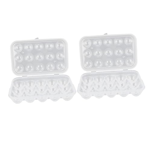 2st Aufbewahrungsbox Für Eier Eierhalter Eierschalen Für Kühlschränke Aufbewahrungsbehälter Für Eier Eierablage Ei-aufbewahrungsplatte Plastik Mit Deckel Kühlschrank von ULTECHNOVO