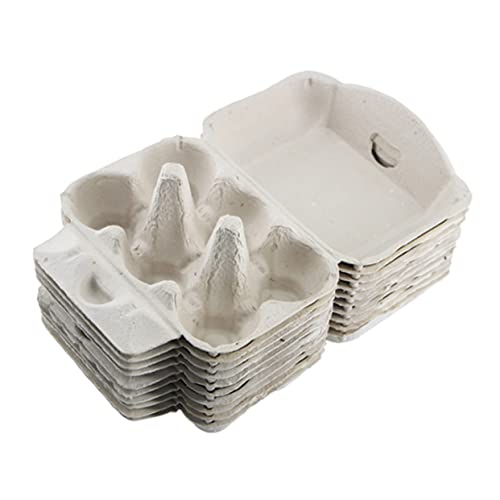 3 Sätze À 10 Stück Brei-Eier-Tablett eiertablett egg tray eierverpackung eier verpackung Eierpräsentation Eierhalter Kühlschrank Eierkarton Lagerregal Zellstoff reisen Container von ULTECHNOVO