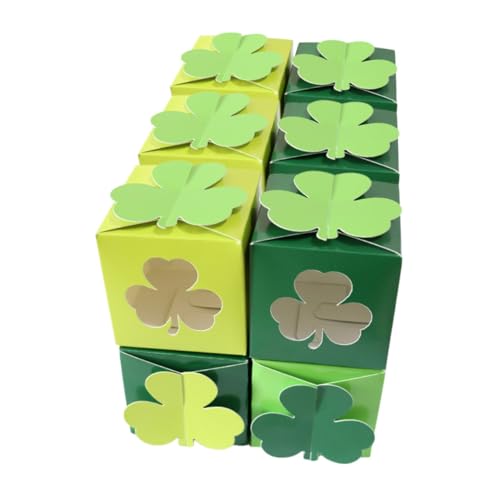 ULTECHNOVO 12Pcs Boxen Kleeblatt-Süßigkeitenbox geformt groß Kleeblatt-Gastgeschenke Party favorisieren Bonbonschachteln zum Verschenken Goodie-Boxen Kisten behandeln Papier ULTECHNOVO 12Pcs Boxen Kleeblatt-Süßigkeitenbox geformt groß Kleeblatt-Gastgeschenke Party favorisieren Bonbonschachteln zum Verschenken Goodie-Boxen Kisten behandeln Papier von ULTECHNOVO
