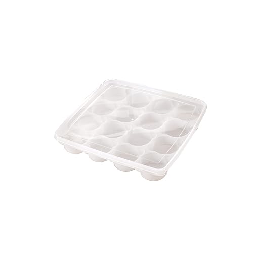 ULTECHNOVO 16 Kuchenschachteln kuchenteller Cupcake-Boxen Cupcake-Organizer Cupcake-Behälter einzelne Schicht Aufbewahrungskiste schärfer Tortenschachtel Weiß von ULTECHNOVO