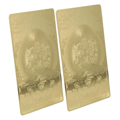 ULTECHNOVO 2 Stück Bronzekarte Des Geburtsbuddhas Chinesische Götter Segnen Chinesisches Element Chinesische Feng Shui Amulettkarte Chinesische Elemente Reichtum Und Vermögen Metall ULTECHNOVO 2 Stück Bronzekarte Des Geburtsbuddhas Chinesische Götter Segnen Chinesisches Element Chinesische Feng Shui Amulettkarte Chinesische Elemente Reichtum Und Vermögen Metall von ULTECHNOVO