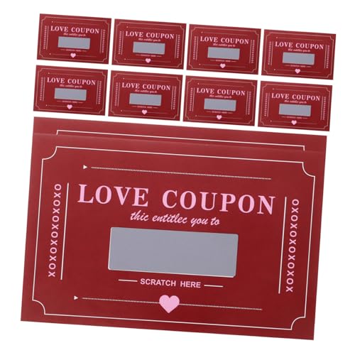 ULTECHNOVO 20 Blatt Valentinstag-Rubbelkarte Liebesgutscheinkarten Valentinstagskarte Scratch-Valentine Rubbelkarte zum Valentinstag Valentinskarten abrubbeln Papier rot ULTECHNOVO 20 Blatt Valentinstag-Rubbelkarte Liebesgutscheinkarten Valentinstagskarte Scratch-Valentine Rubbelkarte zum Valentinstag Valentinskarten abrubbeln Papier rot von ULTECHNOVO