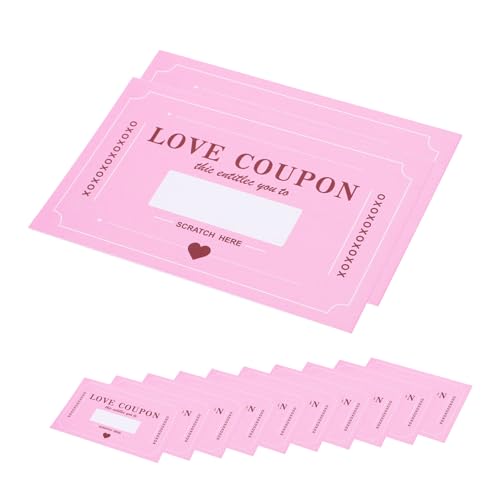 ULTECHNOVO 20 Blatt Valentinstag-rubbelkarte Valentinskarten Abrubbeln Scratch-valentine Liebesgutscheinkarten Valentinstagskarte Rubbelkarte Zum Valentinstag Papier Rosa ULTECHNOVO 20 Blatt Valentinstag-rubbelkarte Valentinskarten Abrubbeln Scratch-valentine Liebesgutscheinkarten Valentinstagskarte Rubbelkarte Zum Valentinstag Papier Rosa von ULTECHNOVO