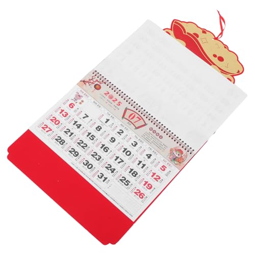 ULTECHNOVO 2025 Relief Fu -Kartenkalender Wandkalender für das neue Jahr Wandkalender für das Jahr der Schlange Chinesischer Tageskalender chinesischer Kalender China-Kalender Papier rot ULTECHNOVO 2025 Relief Fu -Kartenkalender Wandkalender für das neue Jahr Wandkalender für das Jahr der Schlange Chinesischer Tageskalender chinesischer Kalender China-Kalender Papier rot von ULTECHNOVO