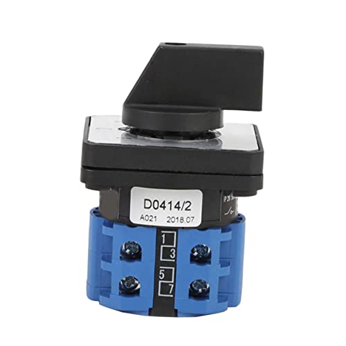 ULTECHNOVO 220 V 20 A Drehschalter Mit 3 Positionen Für Lichtsteuerung Blau Ideal Für Wechselschaltung Und Rolltorsteuerung Unterputzinstallation Und Langlebig von ULTECHNOVO