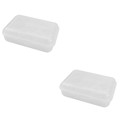 ULTECHNOVO 2Er-Box Druckfester Eierkarton Eierbehälter für die Küche Kühlschrank Eierablage Desktop-Eierbehälter Kühlschrank Eierhalter draussen Tablett Schutzbox Container Aufbewahrungskiste von ULTECHNOVO